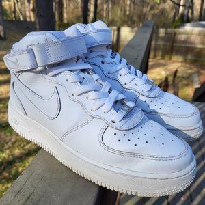 Youth White Nike Air Force One High Top